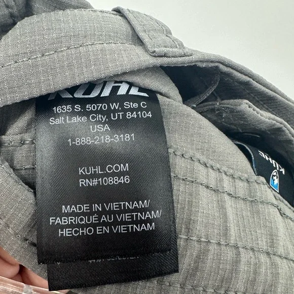 Kuhl Pants Women's Sz 2 Reg Gray Horizn Skinny Ripstop Drawstring Cargo Hiking - Picture 6 of 10